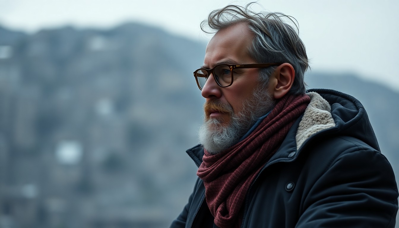 Şef Patron Marco Rossi'nin dramatik ışıklandırmalı portresi