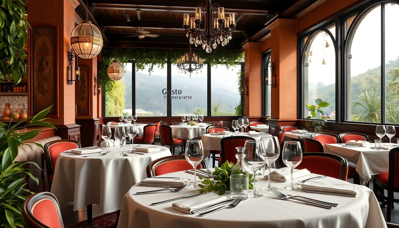 Gusto Ristorante'nin özel yemek odası